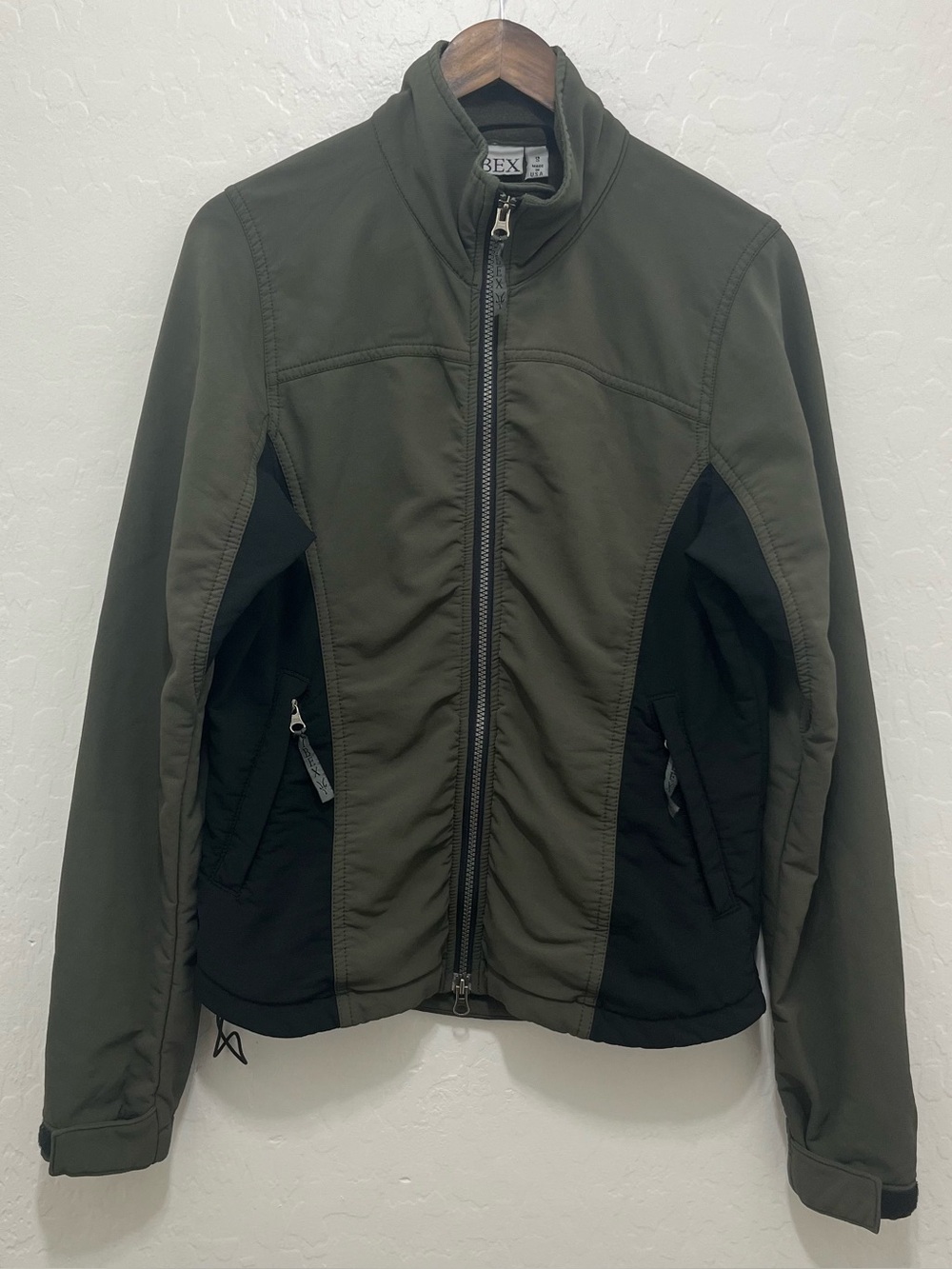 Vintage Ibex Merino Wool Blend Softshell Full Zip Jacket Women’s Small